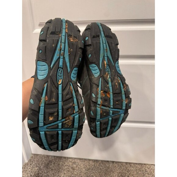 Keen Kids Hiking Boots Blue Size 4 EUC - Picture 7 of 7